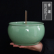 青瓷香炉家用室内供奉钵式 炉插香碗特大号烧香炉祭拜具用品烧帛碗