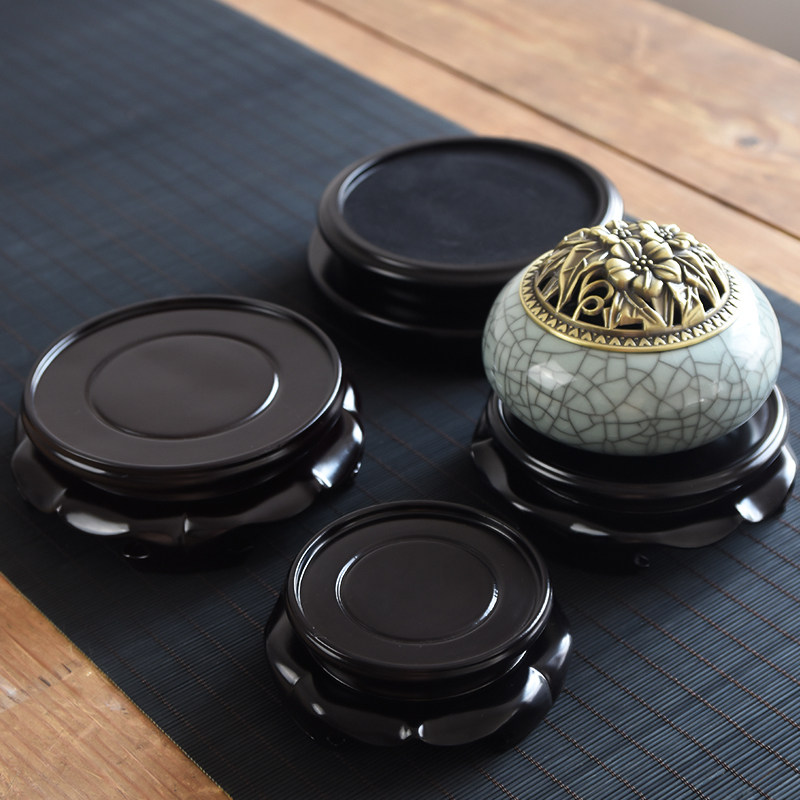 底座托架实木花盆底座木圆形托盘花瓶酒坛鱼缸奇石头底托盘木花架,家居饰品,香薰炉,淘宝优惠券,粉丝福利购,淘宝优惠卷