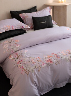 Freemonde【塔莎花园】婴肤棉磨毛四件套纯棉秋冬季柔软发热床品