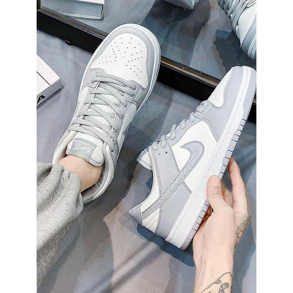 官网aj男鞋低帮dunk灰白aj1板鞋男款鞋子男潮鞋百搭运动休闲女鞋