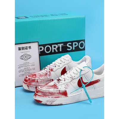 aj男鞋2025空军一号新款案发现场板鞋af1运动休闲小白鞋aj1女款鞋