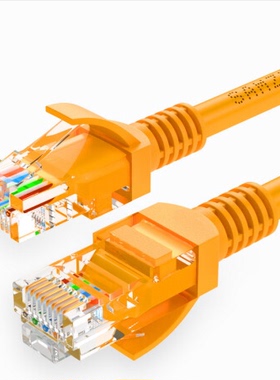 山泽(SAMZHE)YL-501 工程级高速超五类CAT5e类网线 黄色 1米