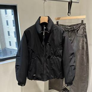 男装|2025年冬季新国标90白鸭绒韩系立领羽绒服男士面包服外套潮