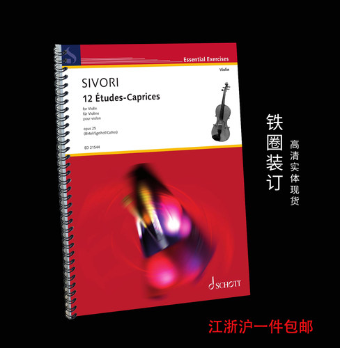 小提琴独奏谱 12 首练习曲随想曲 Etudes Caprices Op 25 Violin