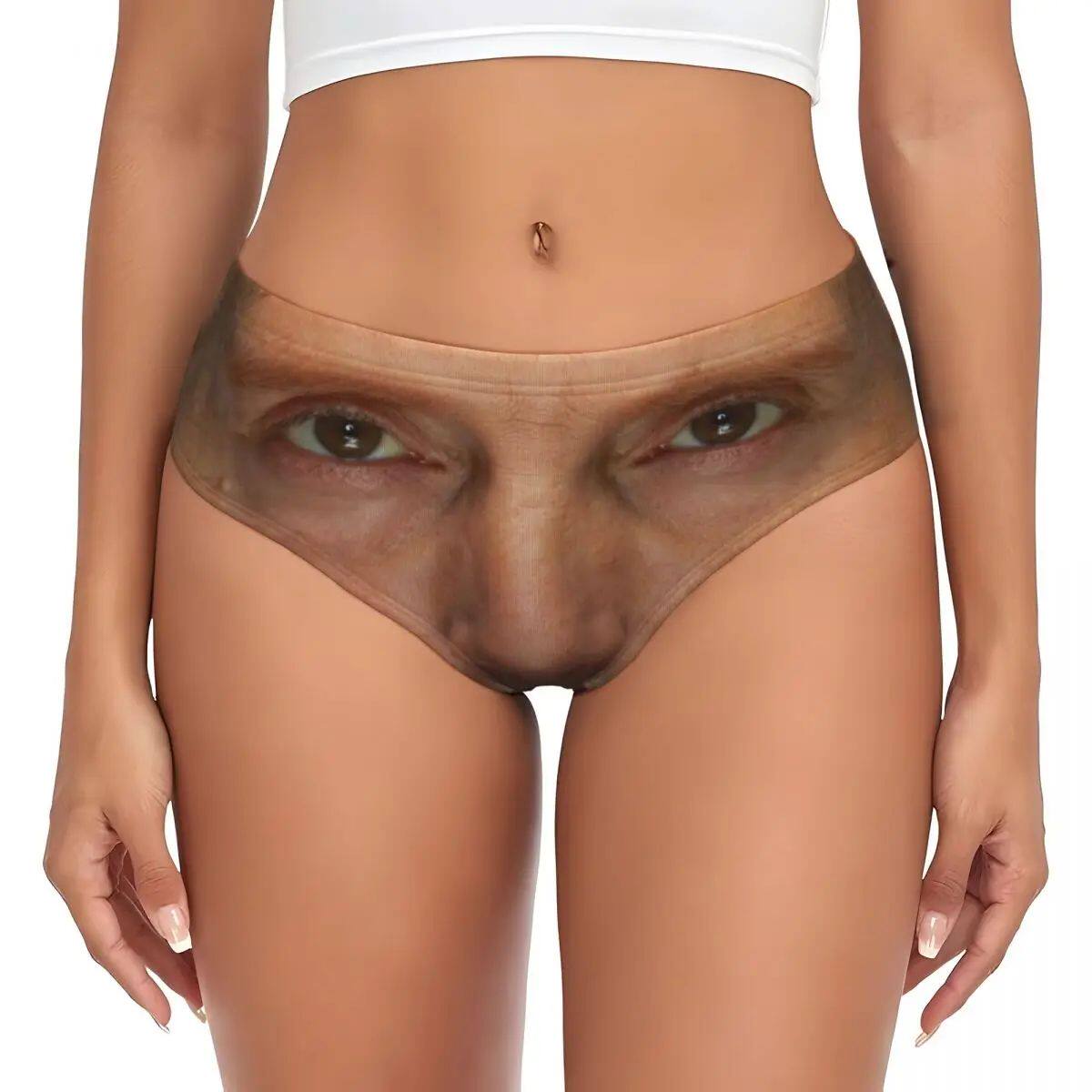 thumbnail for Custom Women's Mads Mikkelsen Face Brief Panties Female Soft