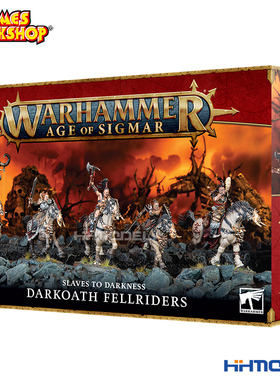 恒辉模型 GW战锤83-54 AOS Darkoath Fellriders 黑暗之奴 邪骑兵