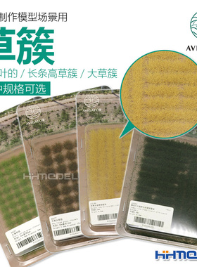 恒辉模型 AVIGATOR 手工植物场景制作 沙盘材料 草簇/草丛 6.5MM