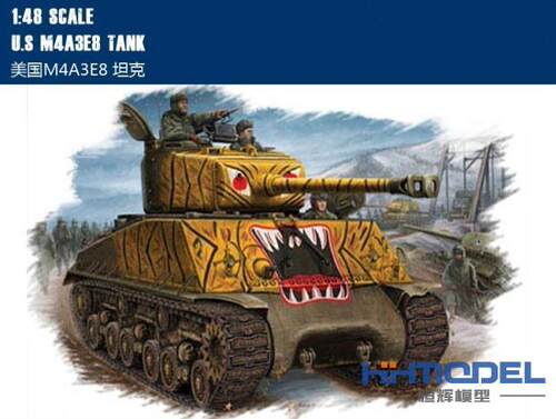 hobbyboss美国m4a3e8恒辉模型
