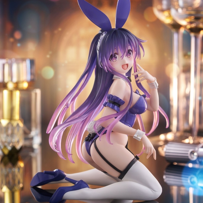 约会大作战 兔女郎夜刀神十香 跪姿 美动漫手办模型摆件景品