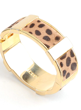 欧美风百搭宽面豹纹配饰手镯特价