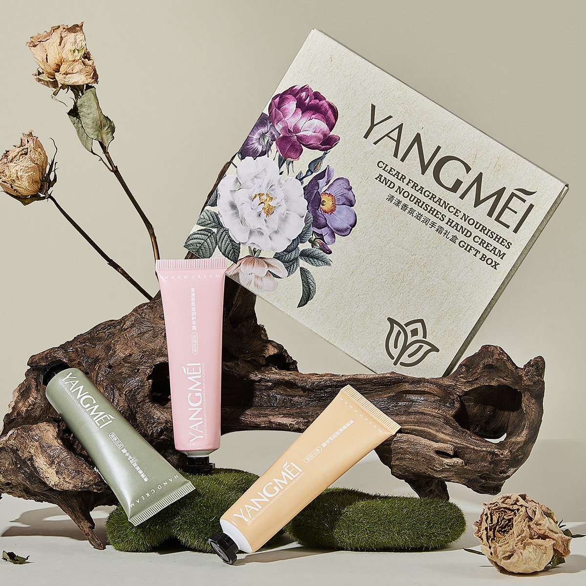 扬美清漾香氛滋润手霜礼盒 细腻柔滑保湿水嫩清新淡雅芳香护手霜