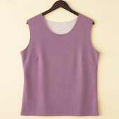 秋冬新品 大码 女士德绒无痕保暖背心蚕丝羊毛马甲打底内衣200斤