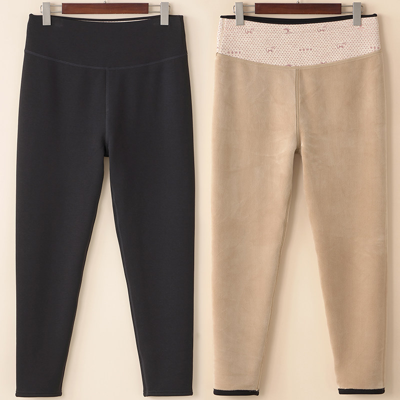 大码女士加厚保暖裤胖mm一体绒打底裤高腰外穿人棉加绒宽松棉裤,女装/女士精品,打底裤,淘宝优惠券,粉丝福利购,淘宝优惠卷