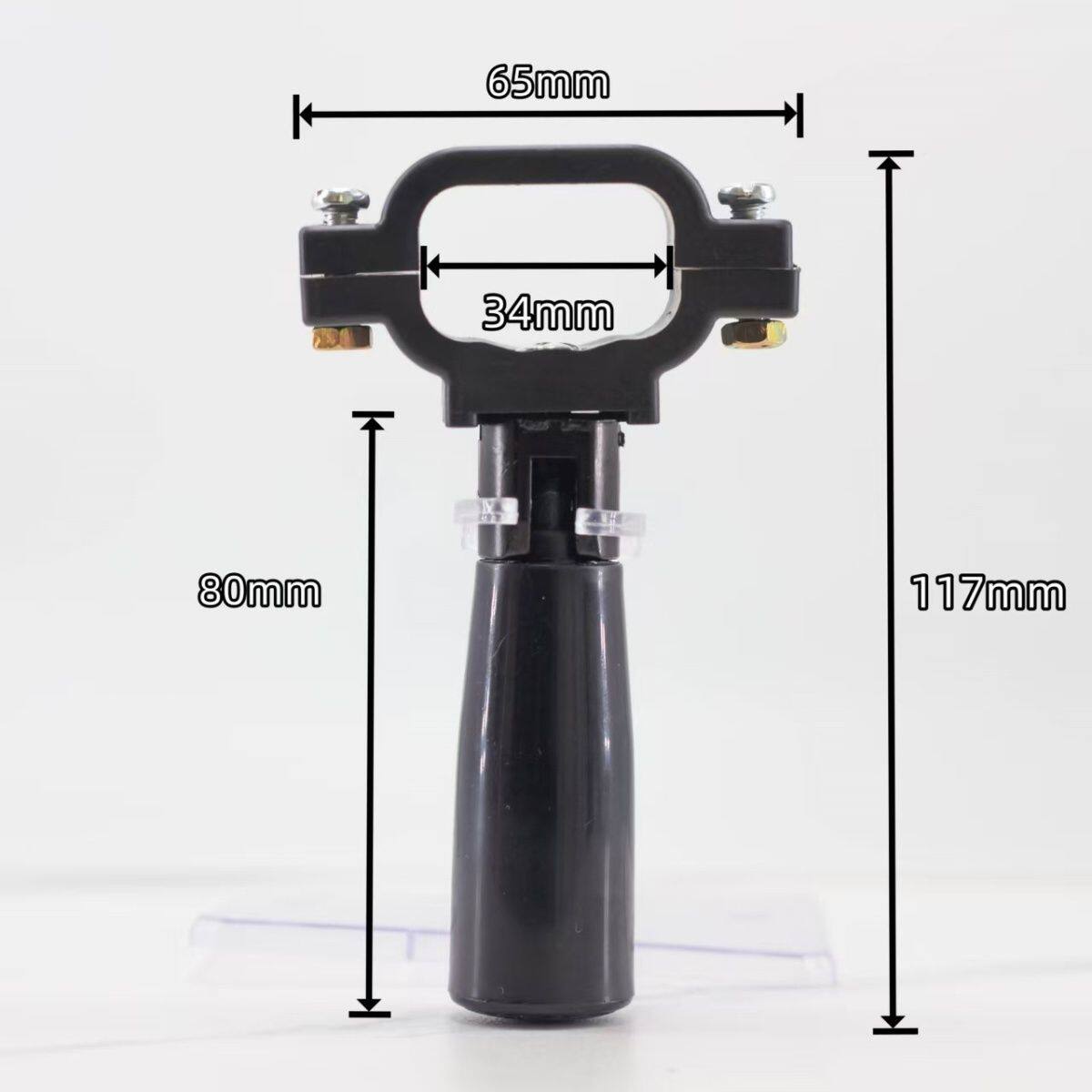 飞鲨杆子前握把可折叠ABS尼龙丝材质固定夹支架弹弓配件用品