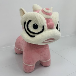 醒狮造型凳子创意卡通玩偶儿童狮子动物坐凳客厅座椅设计师换鞋