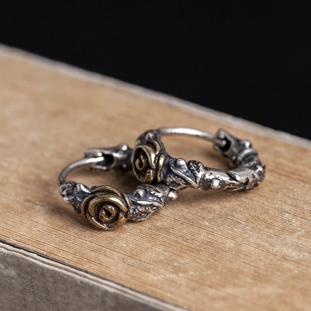 纯银欧美风情侣夸张耳圈新品