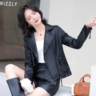 海宁真皮皮衣女2025新款绵羊皮短款外套泡皮皮夹克上衣女