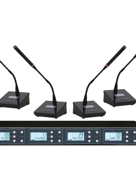 纳斯乐 无线桌面字会议麦克风 一拖四会议咪 单位：套