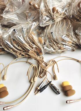 单指向无线腰包演出唱戏话剧团耳麦肤色耳挂式麦克风头戴话筒咪线