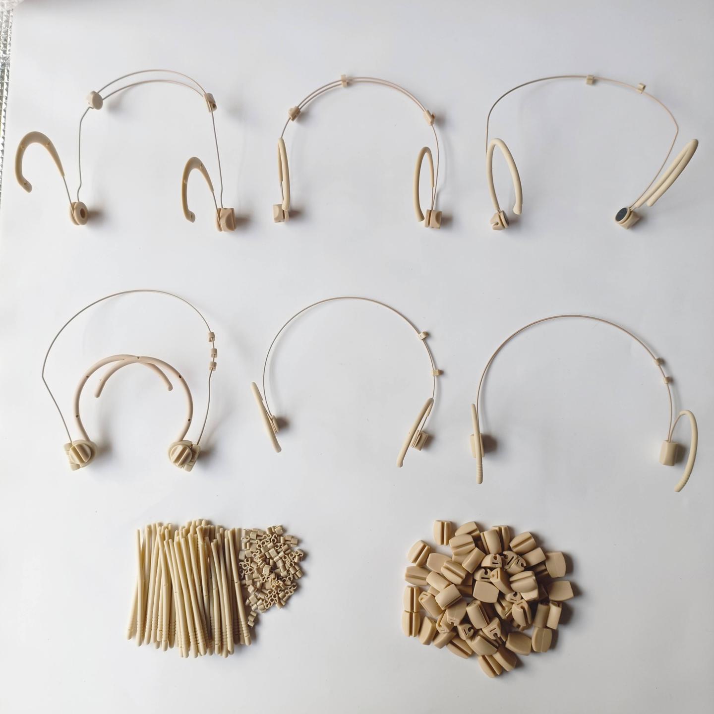 适用舒咪尔寶头戴麦克风肤色耳麦耳挂式架子头戴话筒固定夹子配件