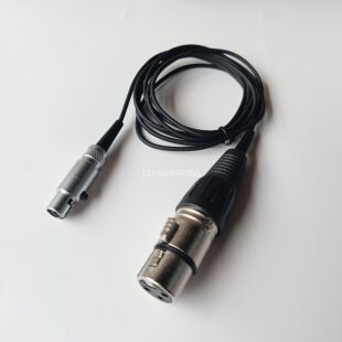 无线腰包连接小振膜电容话筒转接线适用森海舒尔AMS接小振膜话筒
