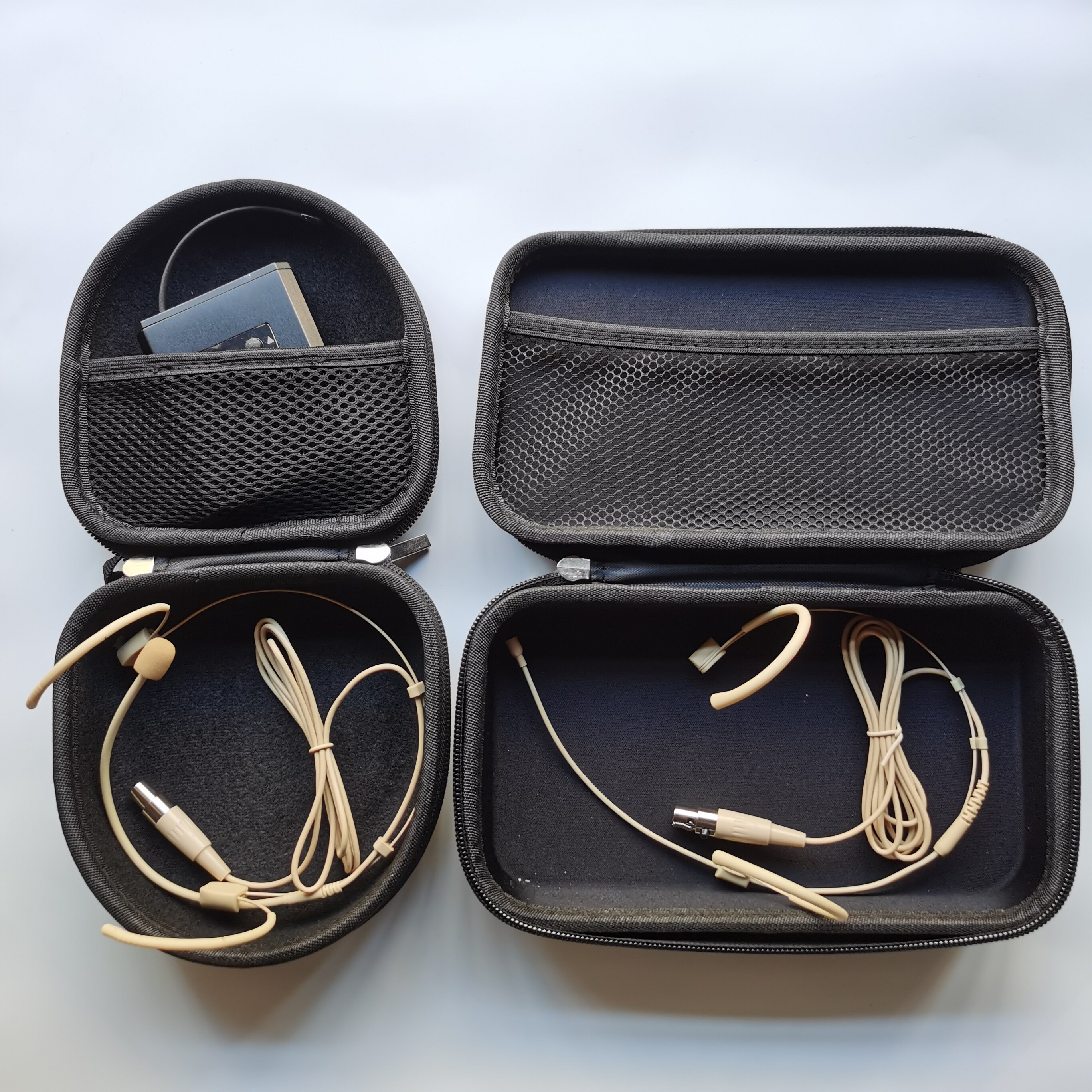 无线麦克风双手持话筒保护盒子无线腰包头戴耳麦话筒收纳包收纳盒