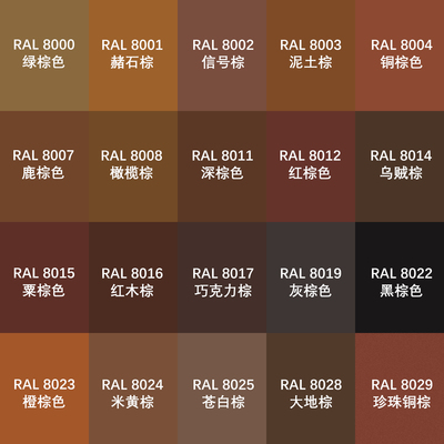 自喷漆劳尔色喷漆RAL8000绿棕色8002信号棕8011深棕色8016红木棕