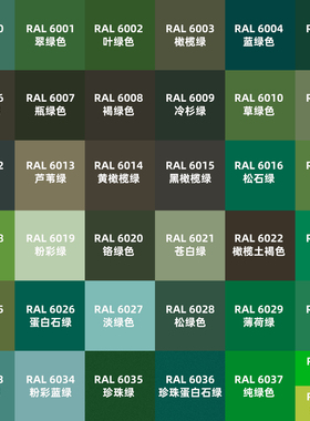 自喷漆劳尔色喷漆RAL6000铜绿色6005苔藓绿6018黄绿色6032信号绿