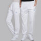 速干南韩丝直筒宽松休闲裤 白色运动裤 中老年健身裤 男女长裤 春秋款