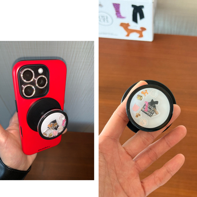 ouchtv原创dover时髦元素摇摇乐支架强力磁吸手机支架圣诞礼物miu