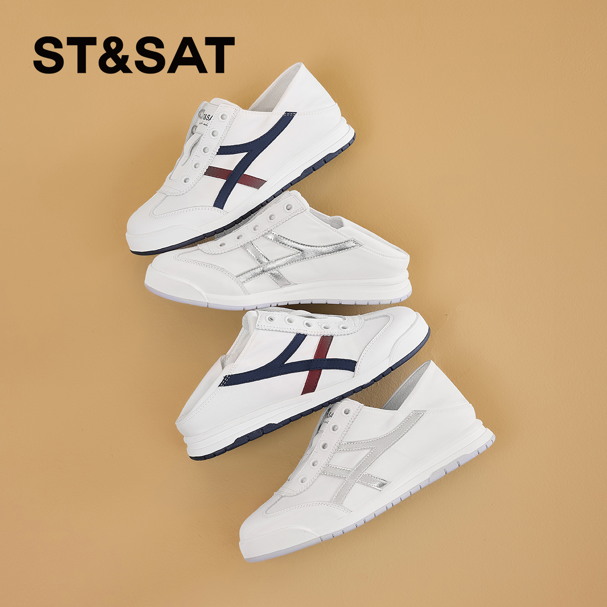 星期六学院风休闲运动德训鞋女