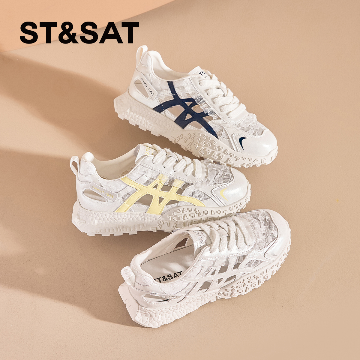 星期六网面透气舒适百搭休闲鞋女