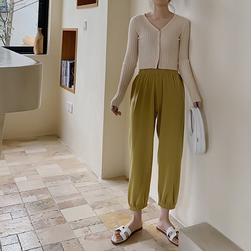 怪叔叔 | b入怒舒服云朵豆豆裤高腰垂感束脚宽松显瘦休闲裤女百搭|msdalam kategori Butik wanita / wanita, seluar, seluar santai - dari Buy2taobao.com untuk memberikan perkhidmatan ejen Taobao profesional membeli