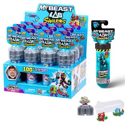 MRBEAST LAB野兽先生实验室混合兽试管迷你怪兽公仔盲盒儿童玩具