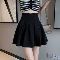 Design-sense cinched pleated skirt, half skirt, women's spring and autumn large-sized high-waisted skirt that covers the belly, puffy skirt, A-line short skirt, umbrella skirt thumbnail 7