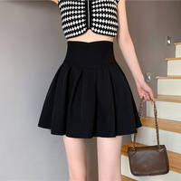 Design-sense cinched pleated skirt, half skirt, women's spring and autumn large-sized high-waisted skirt that covers the belly, puffy skirt, A-line short skirt, umbrella skirt thumbnail 4