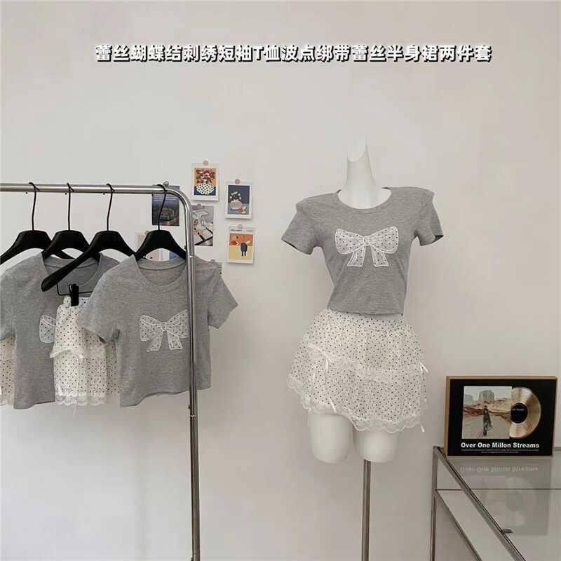 杏色波点蕾丝半身裙女芭蕾风蝴蝶结蓬蓬蛋糕裙辣妹高腰a字短裙夏,女装/女士精品,半身裙,淘宝优惠券,粉丝福利购,淘宝优惠卷