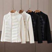 2025新款 拼接运动棉服女士保暖内胆立领修身 轻薄秋冬户外防风外套