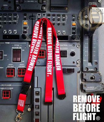 美利堅洋行進口REMOVE BEFORE FLIGHT飛行前拆除證件帶手機掛繩