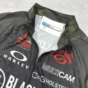 美利坚洋行 BLACK MULTICAM 迷彩射手服 户外散热立领排汗衫