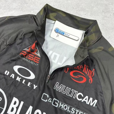 美利坚洋行 BLACK MULTICAM 迷彩射手服 户外散热立领排汗衫