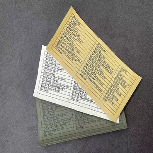 美利堅洋行獨家中英文小抄貼紙 海豹作弊紙 後托貼紙 三张一套