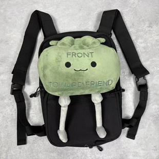 美利坚洋行正面向友Q版地雷公仔 背心包包随便粘解压玩具