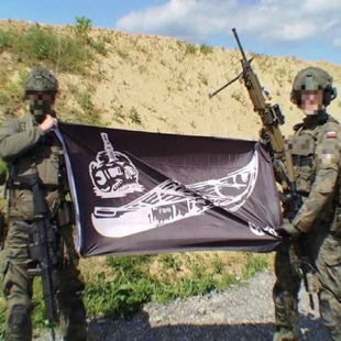 美利坚洋行FOG前线观察小组队旗 CANOE CLUB独木舟俱乐部士气旗