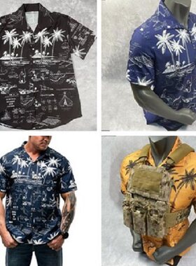 美利坚洋行米国陆军野战生存衬衫夏威夷战术短袖 Camp Shirt 美码
