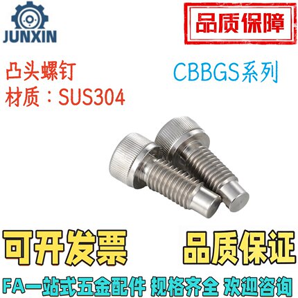 CBBGS4/5/6/8/10-12/16/20/25/30/35/40/45/50凸头螺钉不锈钢