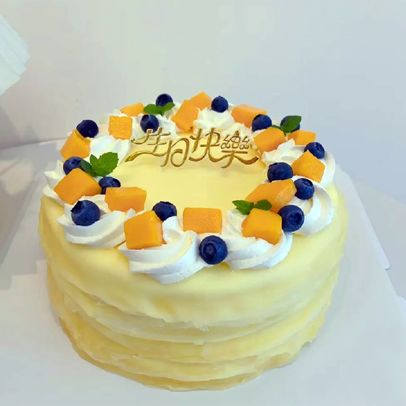 网红创意榴莲 芒果 巧克力抹茶千层生日蛋糕全国同城配送支持定制
