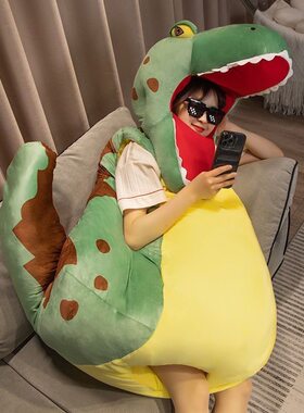 网红款创意霸王龙卡通服装恐龙演出搞笑可爱超萌仿真玩偶睡觉衣服