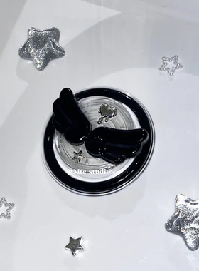 韩系ins设计师款时髦个性甜酷暗黑天使磁吸手机支架适用17Pro/16