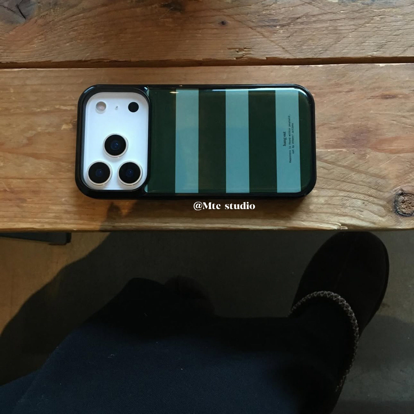 韩系ins古早复古条纹手机壳